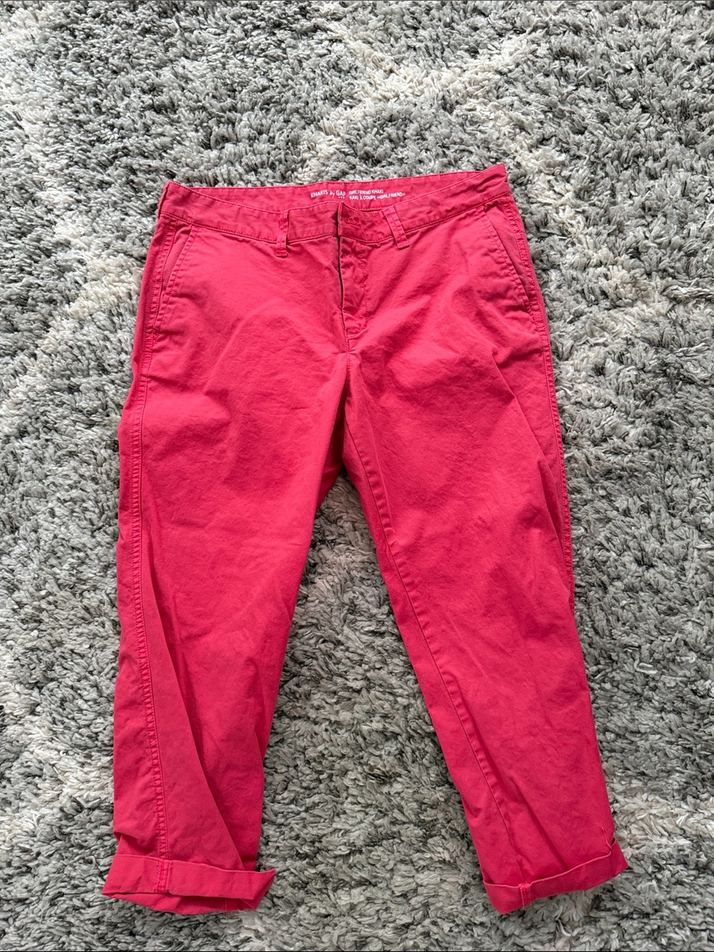 GAP Pink Cropped Chino Pants - Classic Casual Cut